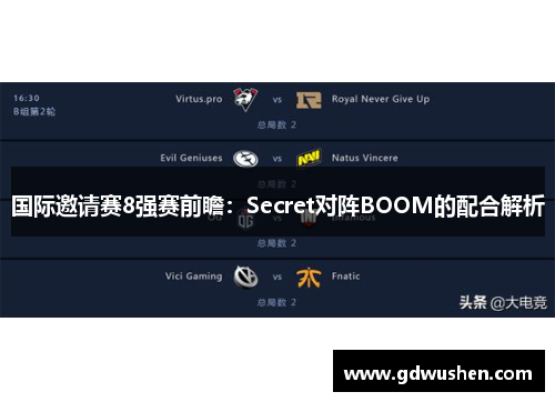 国际邀请赛8强赛前瞻：Secret对阵BOOM的配合解析